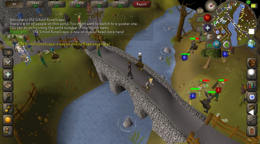 Old School Runescape: MMORPG with thousands and thousands of hours