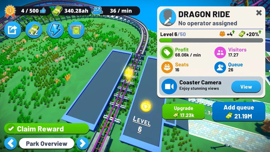 Real Coaster Idle Game for Android iOS MiniReview