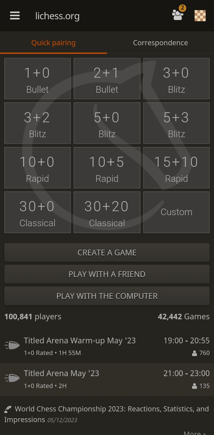 lichess - free online and offline chess game for Android and iOS